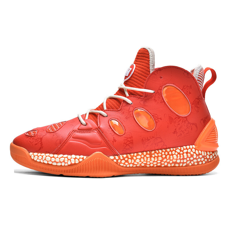 

Баскетбольные кроссовки Basketball Shoes Unisex High-Top Red Mandarin Duck Iverson, красный