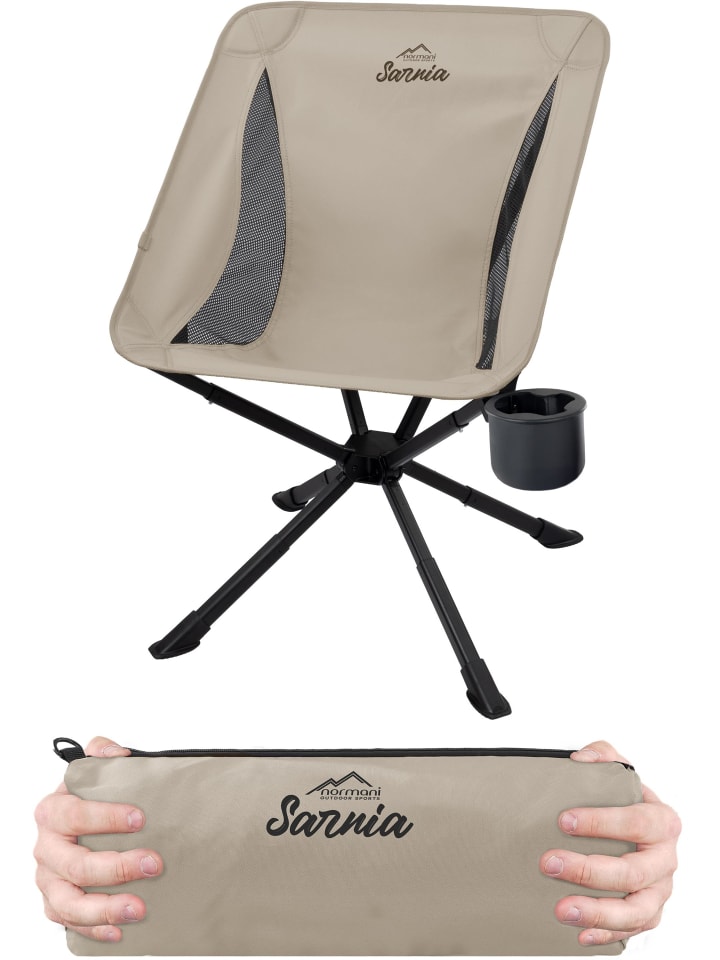 

Normani Outdoor Sports Походный стул Sarnia с подстаканником, бежевый