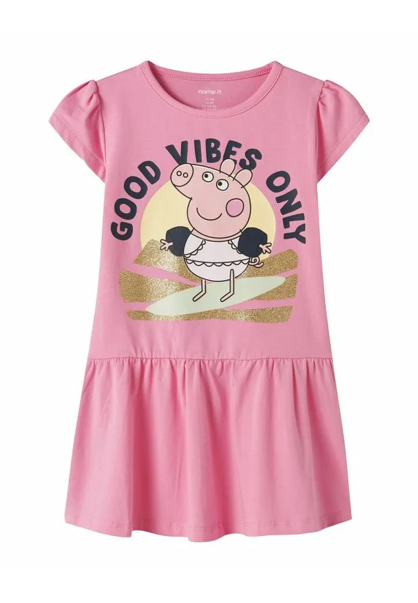 Платье kleid peppa wutz из трикотажа Name It, Pink Drink — фото 3