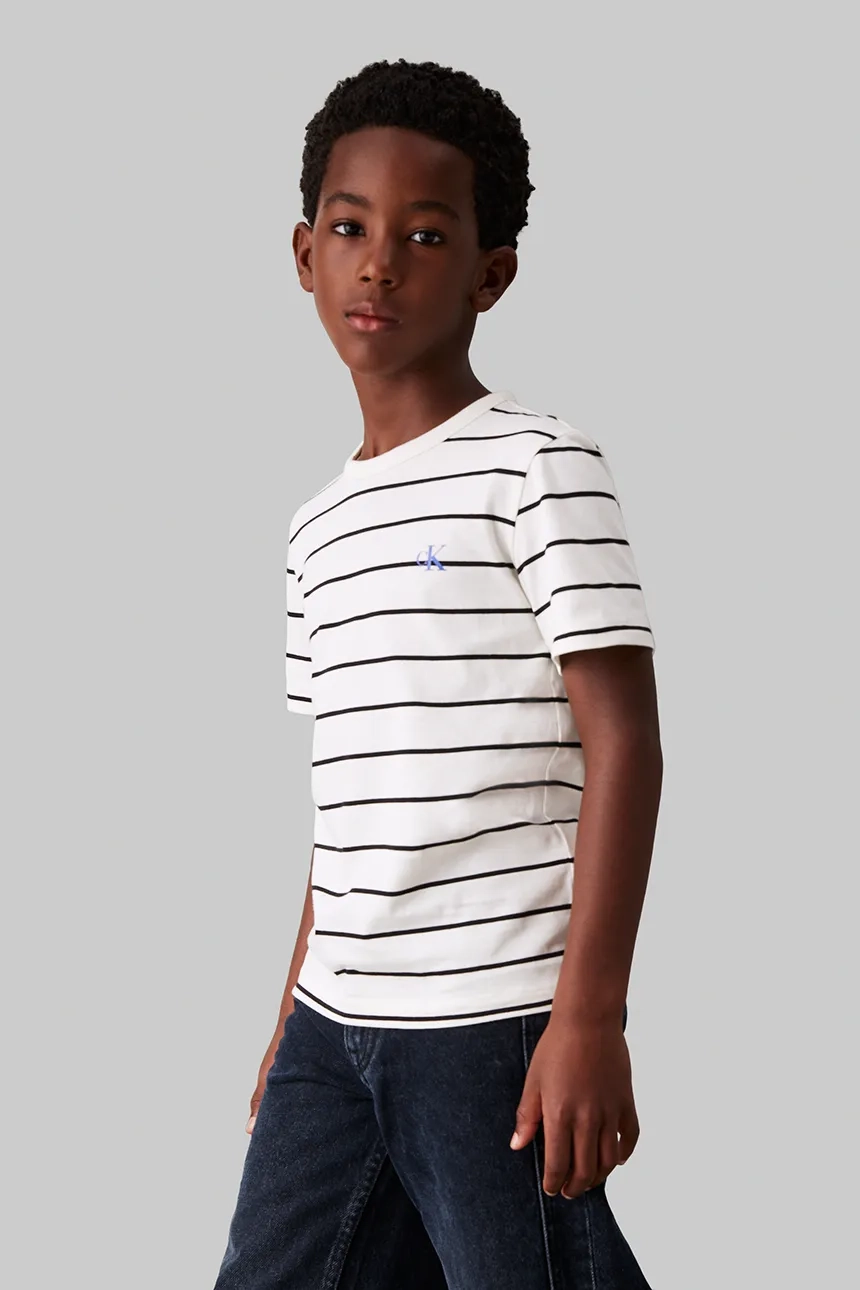 

Хлопковая футболка детская 2 шт Calvin Klein Jeans, серый
