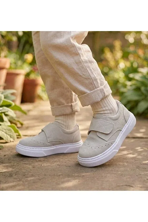Детские кеды для мальчиков с принтом Surpie Shoes, Stone