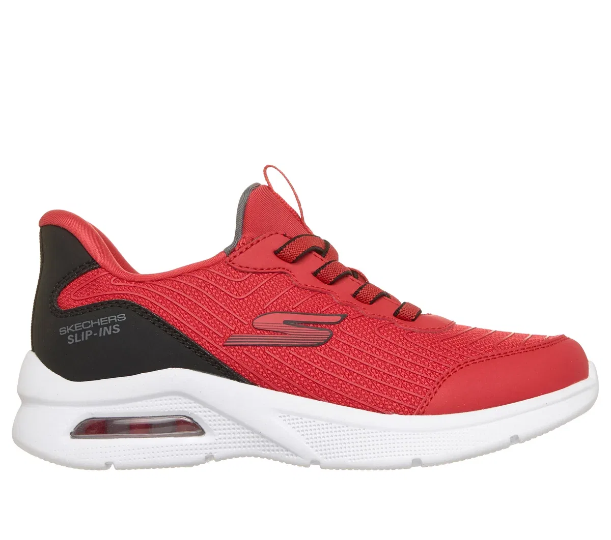 Детские слипоны Microspec Max Advance - Motion Edge Skechers, красный/черный