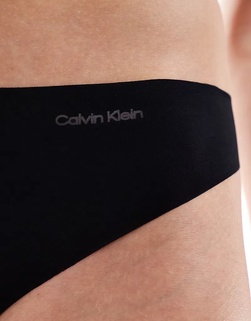 Невидимые микро-стринги Calvin Klein, черный — фото 4