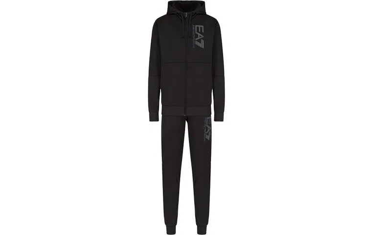 Мужской спортивный комплект EA7 FW21 Casual Sportswear Black