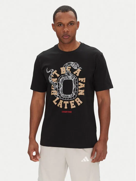 Футболка regular fit Overtime Spring Graphic Adidas, черный