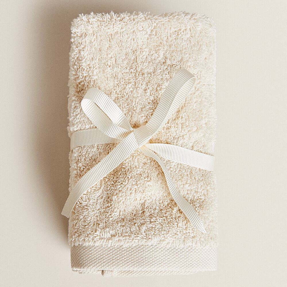Набор полотенец Zara Home High Quality Cotton, 3 предмета, бежевый — фото 3