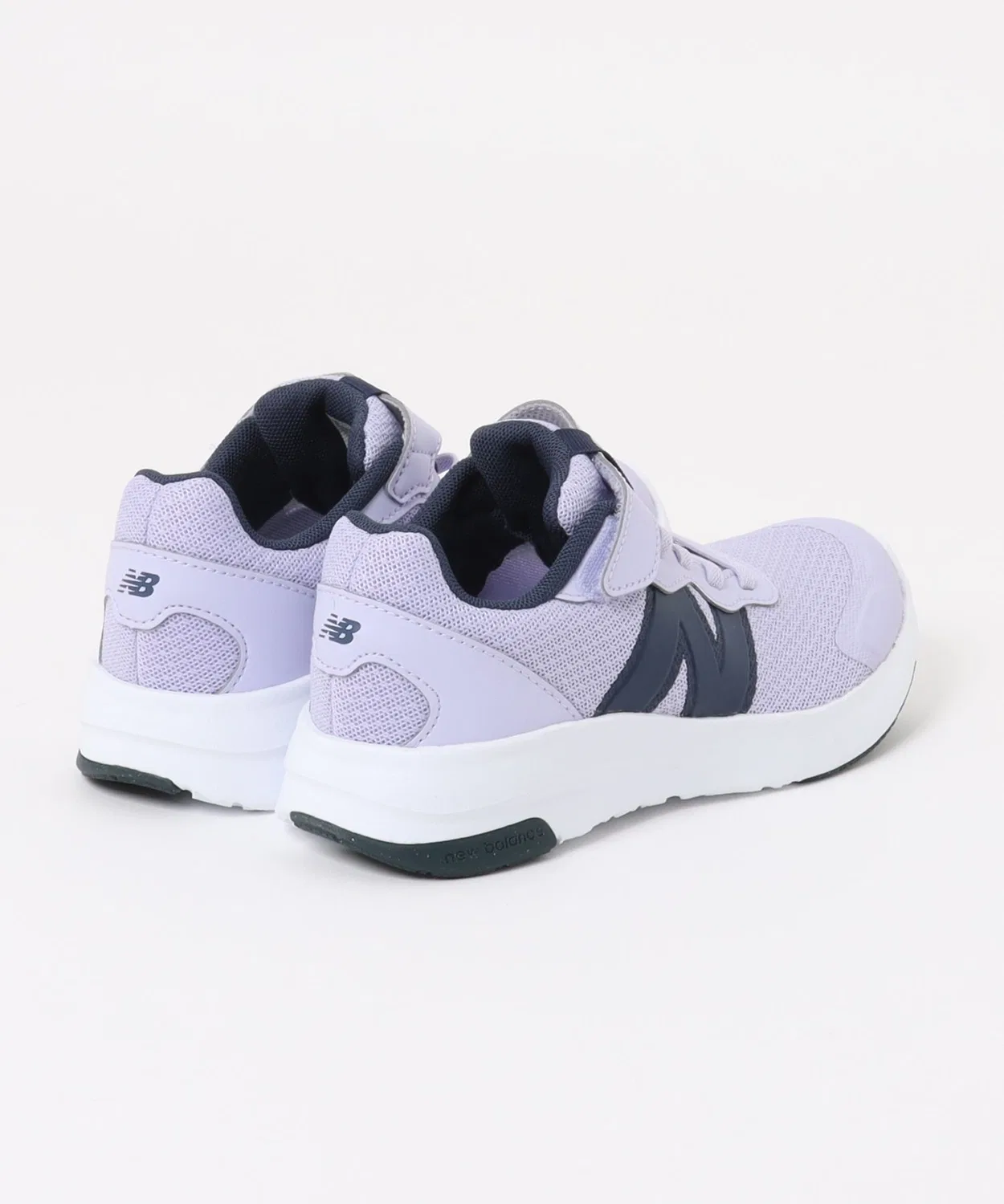 Детские кроссовки с липучкой и шнурком P578 New Balance, Purple/Navy — фото 2