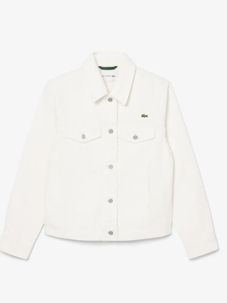 Куртка джинсовая LACOSTE Denim Trucker, White — фото 2