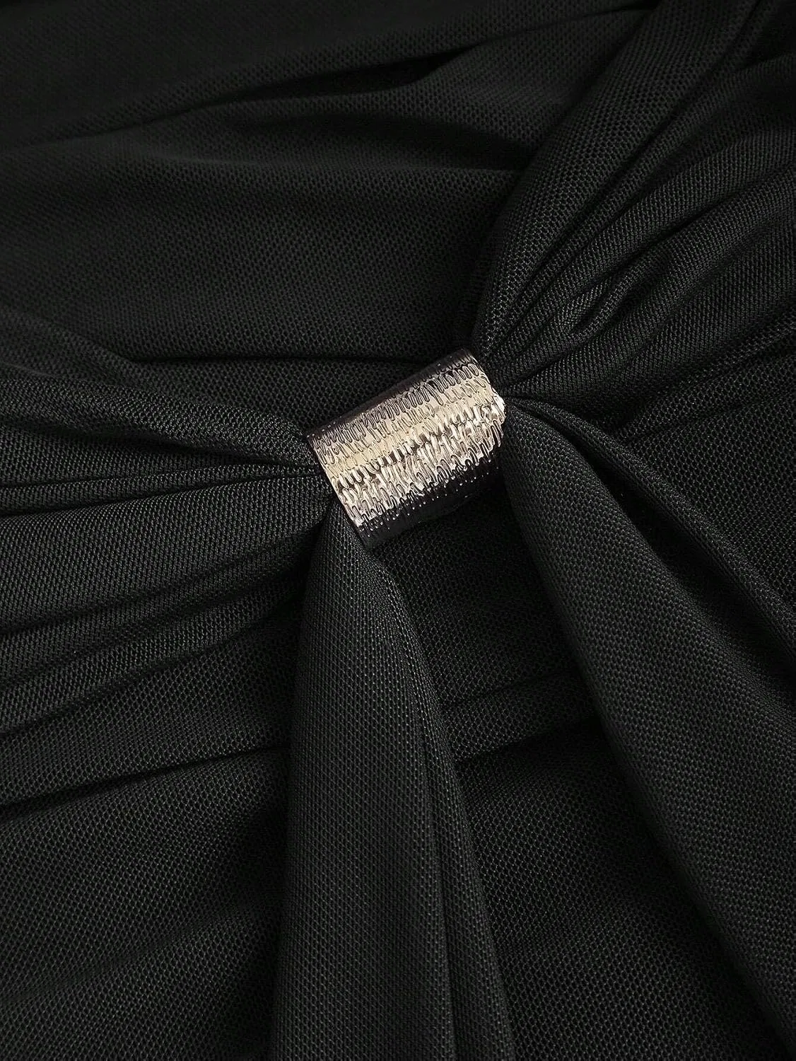 Женское облегающее мини-платье с открытой спиной, Black — фото 4