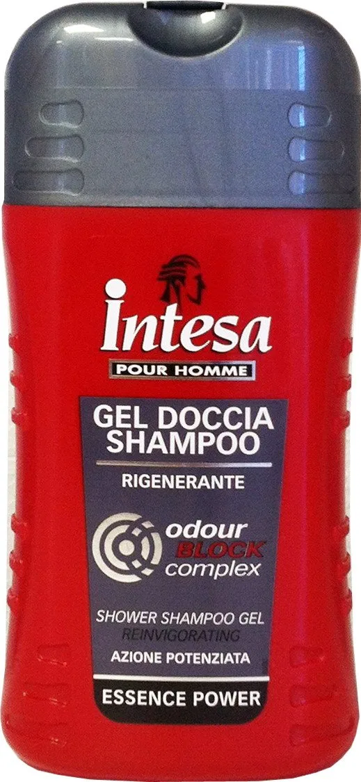 Гель для душа шампунь Intesa Regenerating Essence Power, 12 шт. по 250 мл, Белый