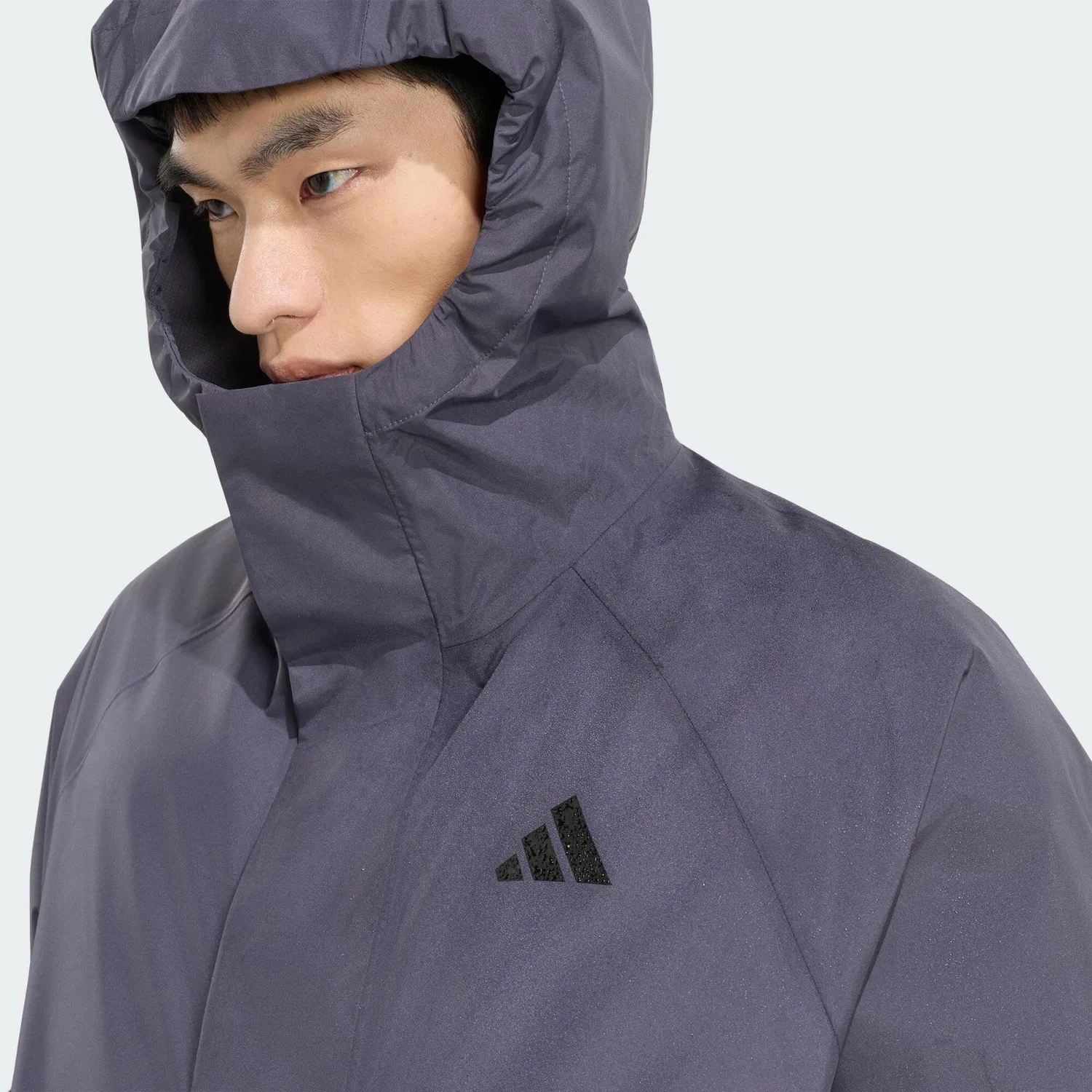 Мужская дождевик Essential Regenjacke Adidas, Darkgrau — фото 4
