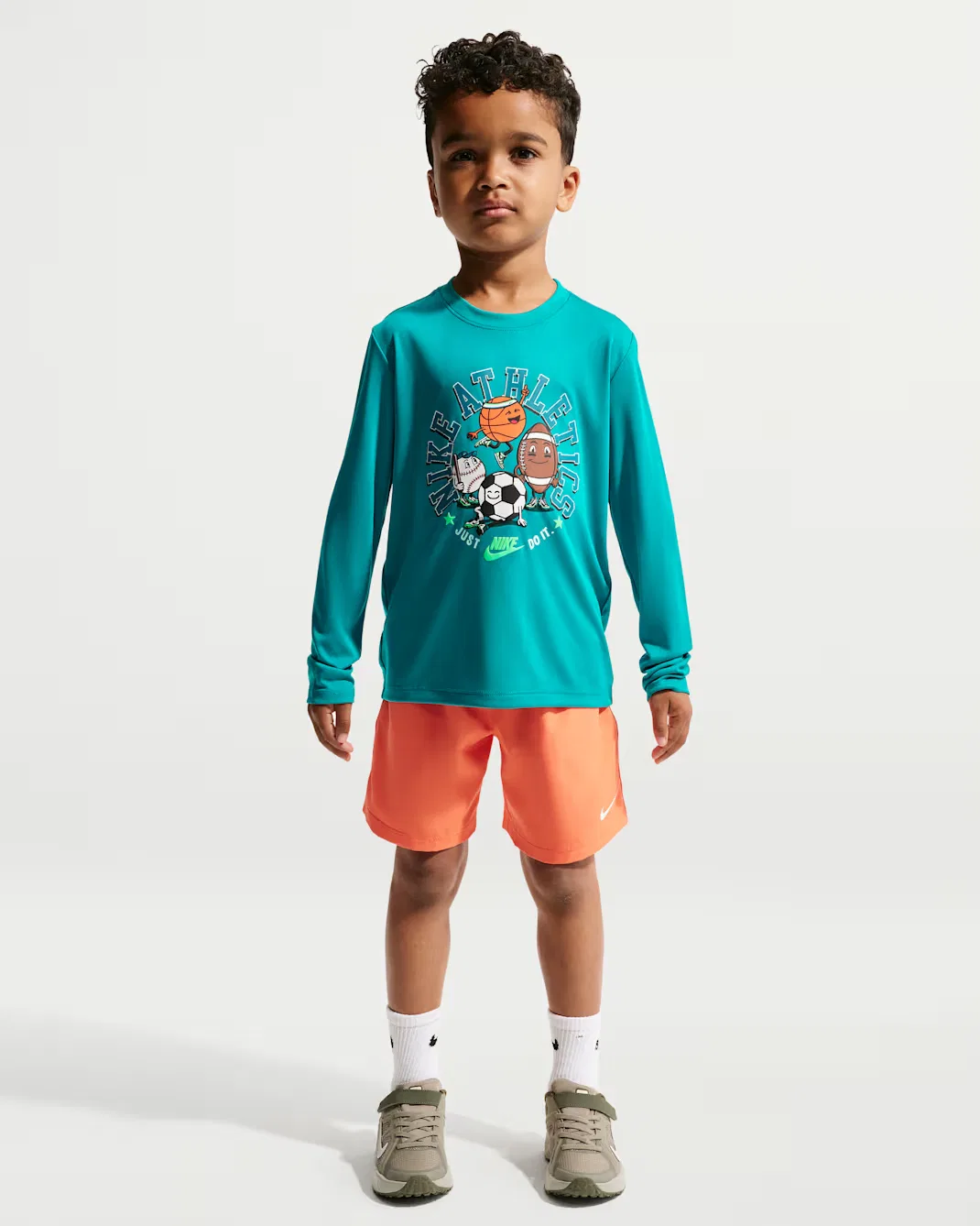 Детская футболка с длинными рукавами и графическим принтом Dri-FIT Nike, Energy — фото 4
