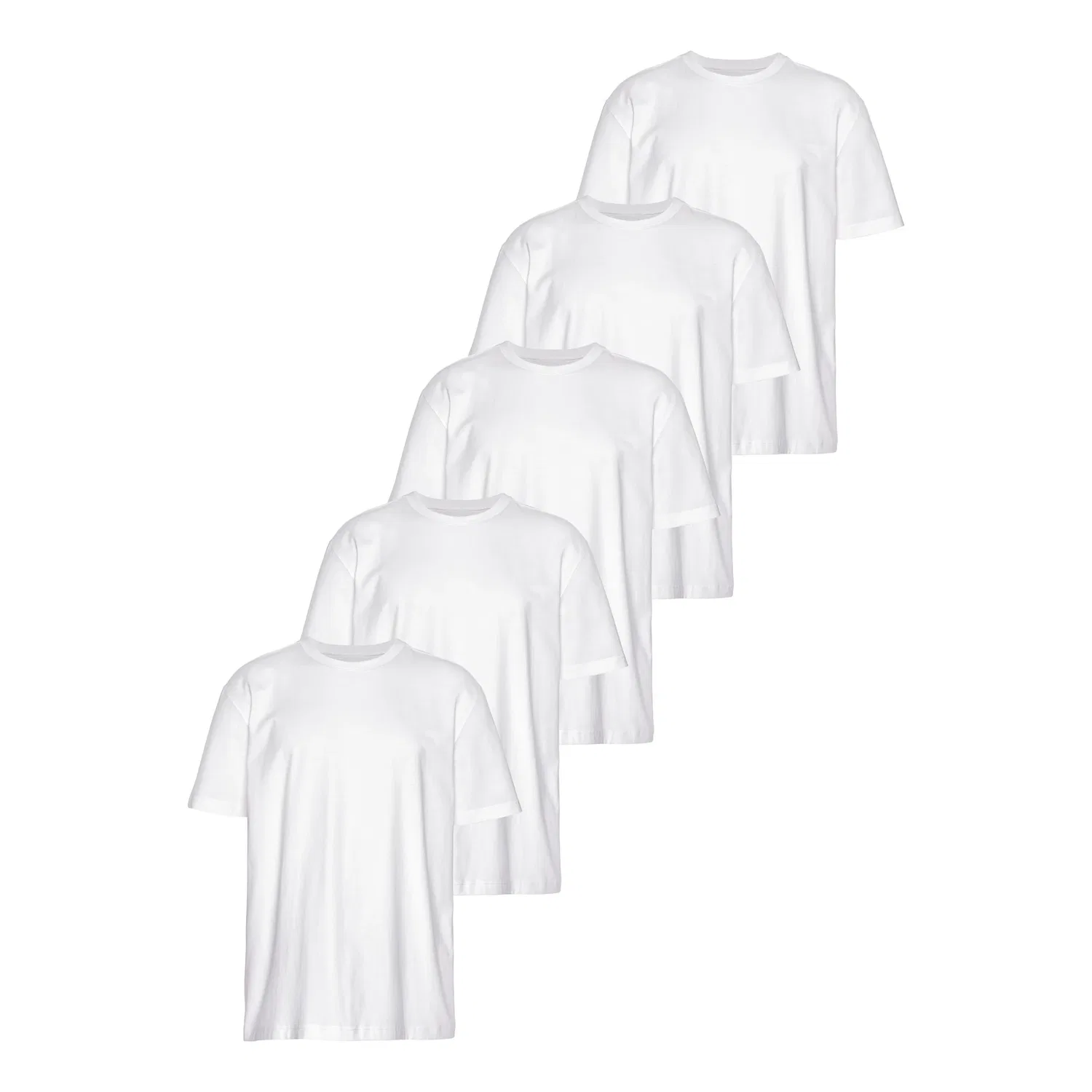Детская футболка с круглым вырезом 5-pack Man's World, White