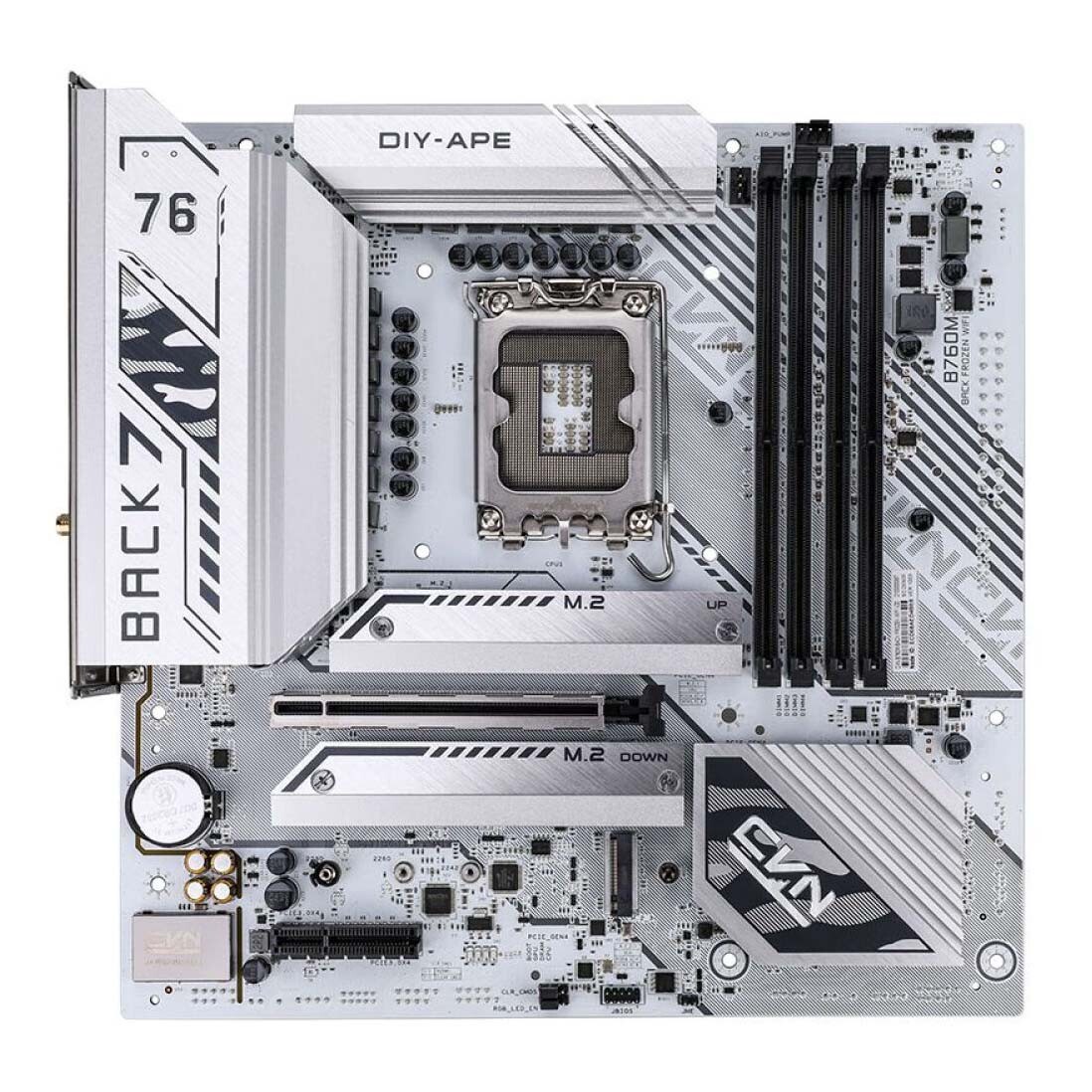

Материнская плата Colorful CVN B760M-BACK FROZEN, LGA 1700, DDR4, WiFi