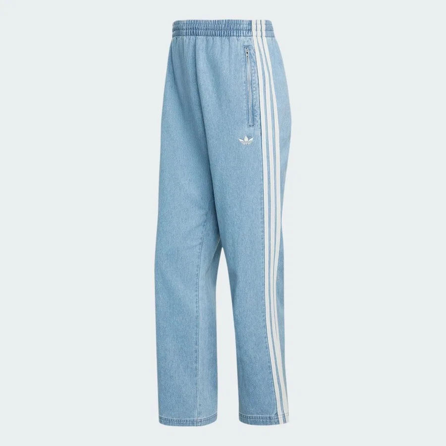Спортивные штаны с широкими штанинами из денима adidas KX1195 Denim FB Pants, Синий — фото 4
