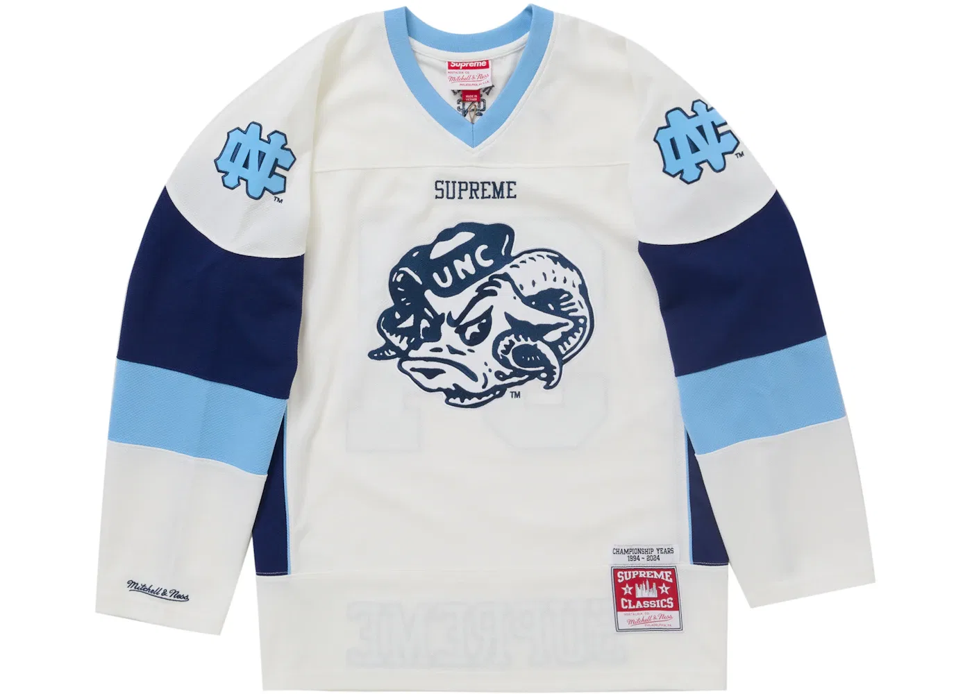 Мужская хоккейная джерси с принтом Jersey Supreme, White