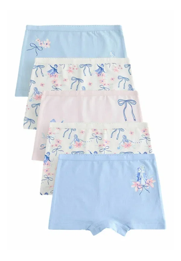 Шорты из джерси, комплект из 5 штук, Frozen Regular fit - Next Pink, синий/розовый