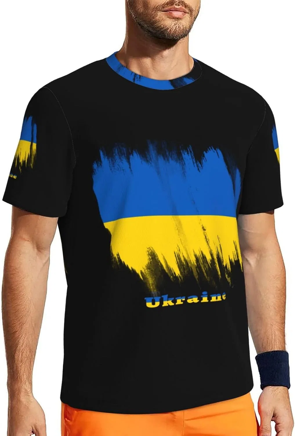 Мужская быстросохнущая футболка из сетки Generic, Black — фото 4