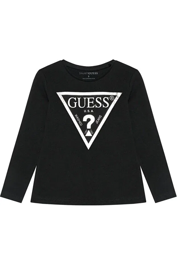 Детские свитшот для мальчиков с графическим принтом Guess, Jblk