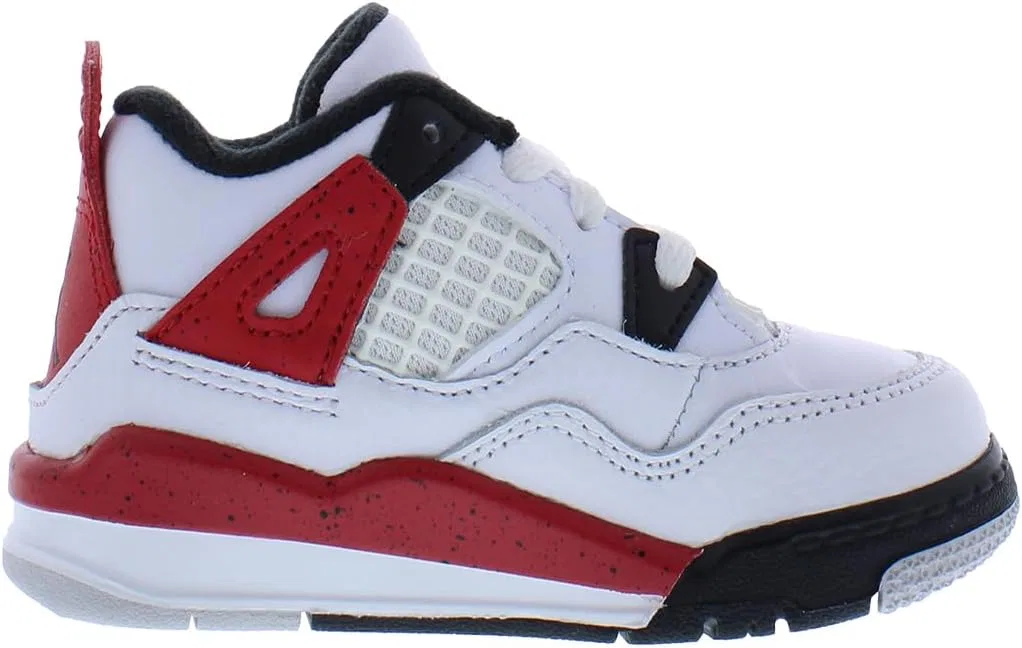 Детские кроссовки для мальчиков Jordan 1 Retro High OG Nike, White/Fire Red/Black/White — фото 2