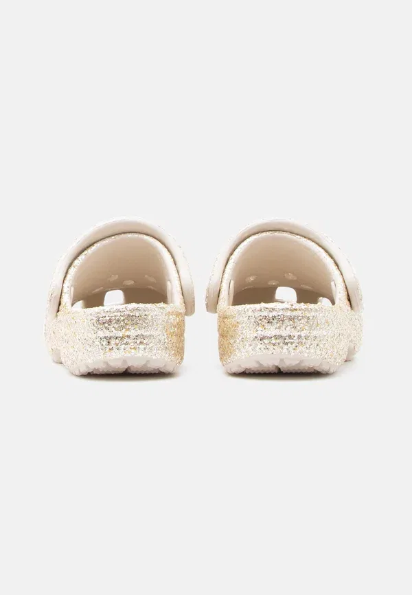 Классические туфли-мюли с крупными блестками Crocs, песочный — фото 3