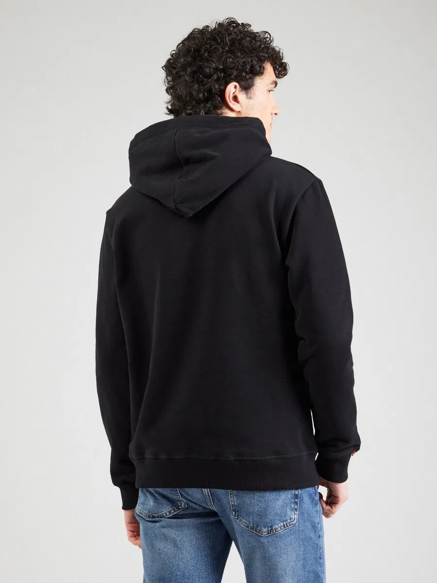 Толстовка Superdry 'ESSENTIAL' черного цвета — фото 4