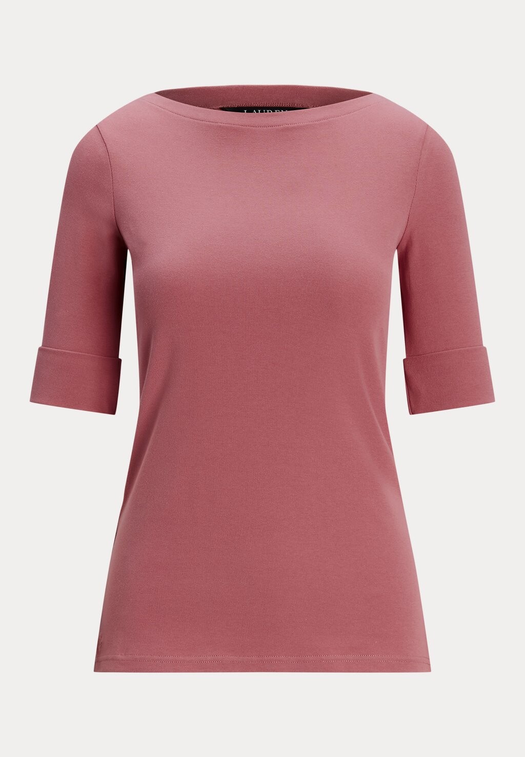 

Базовая футболка COTTON BOATNECK TOP Lauren Ralph Lauren, цвет Mottled Pink