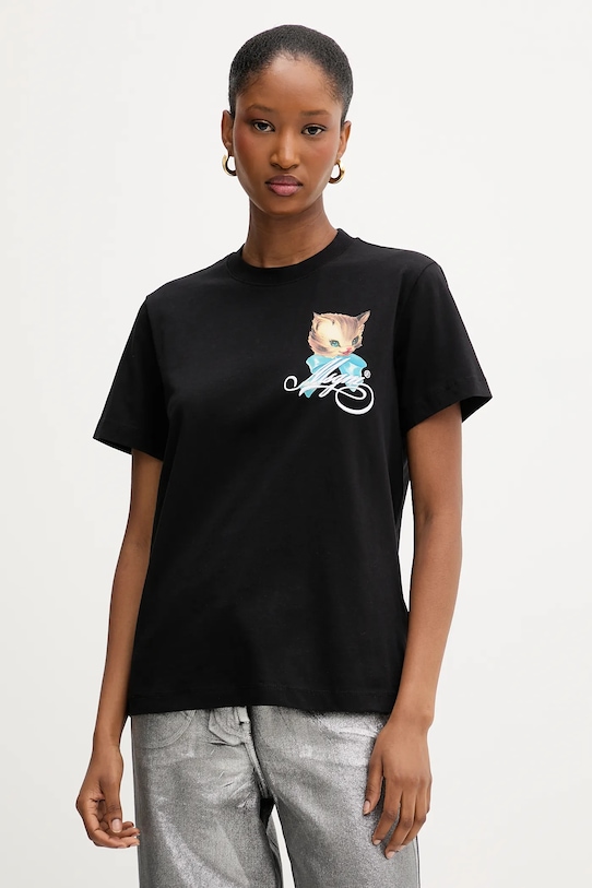 

Хлопковая футболка Msgm, черный