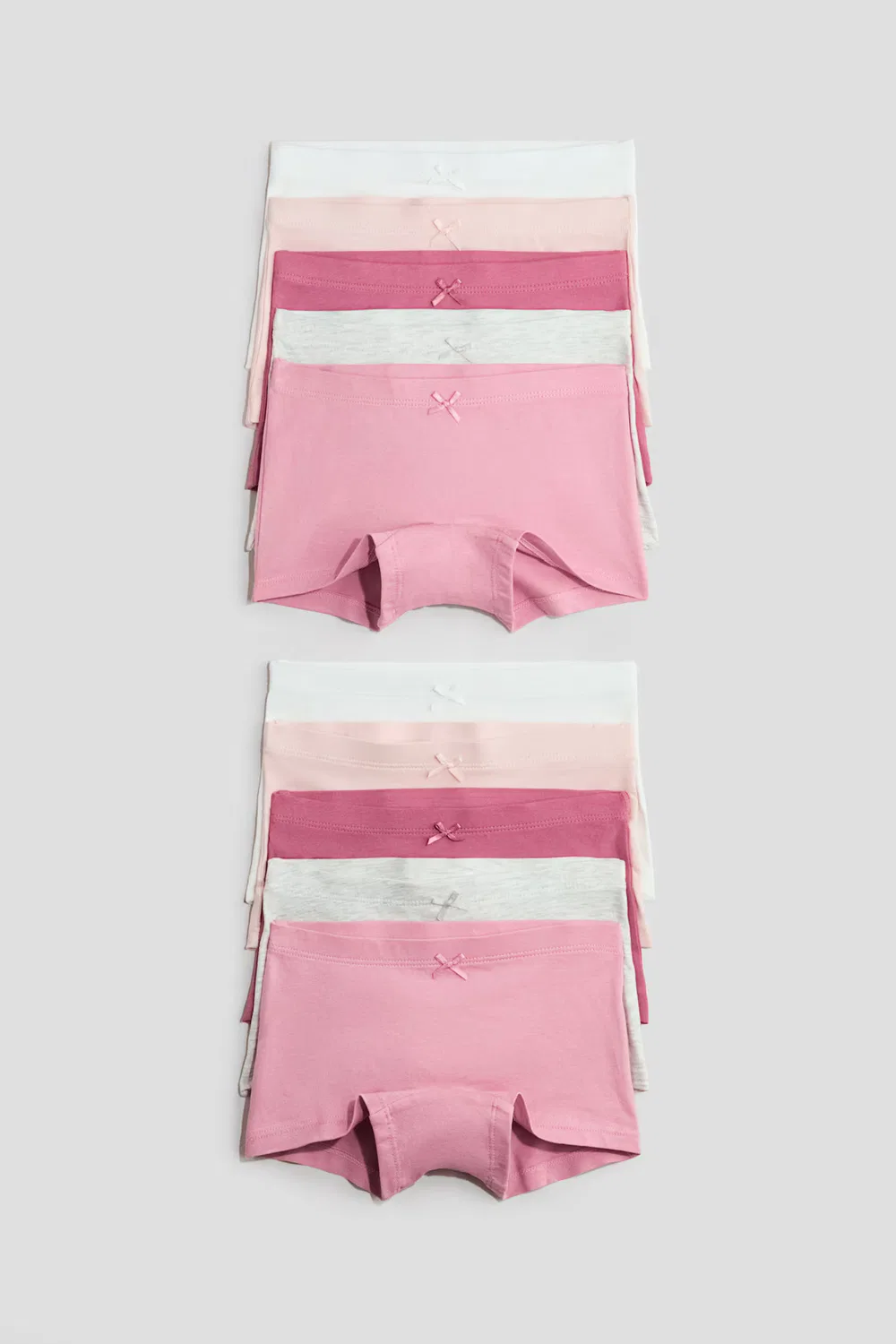 Упаковка из 10 хлопковых боксерских трусов H&M, Weiß/Puderrosa/Rosa