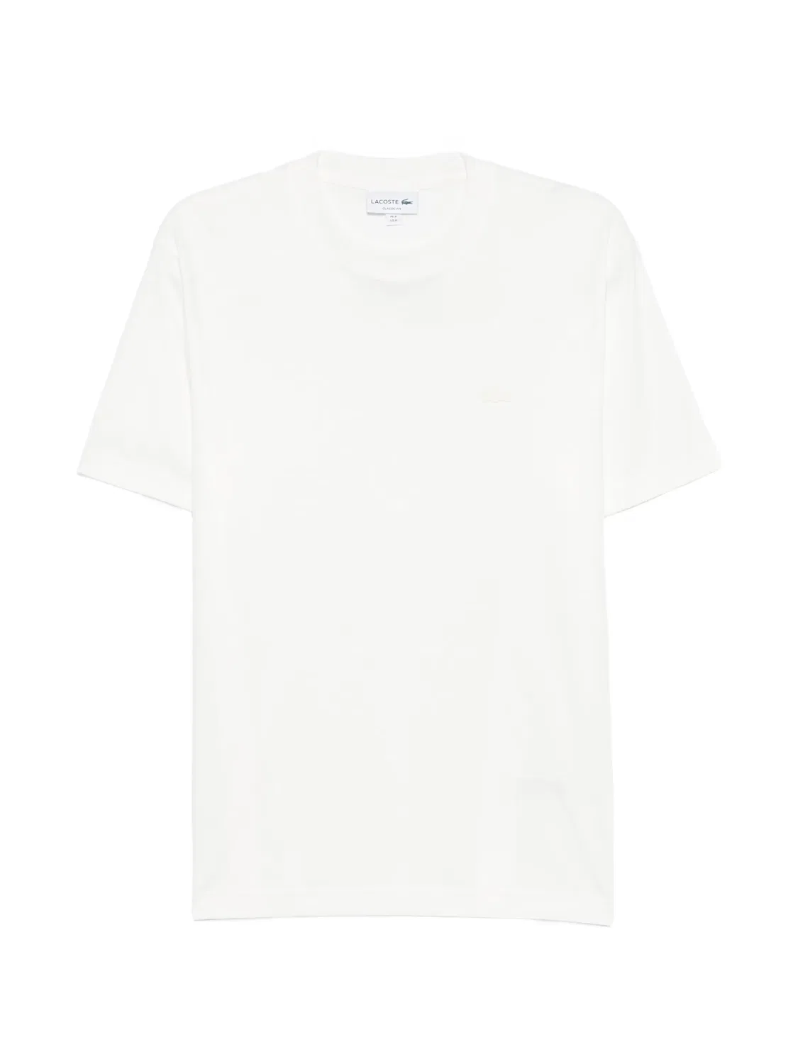 Футболка с короткими рукавами белая Lacoste, белый