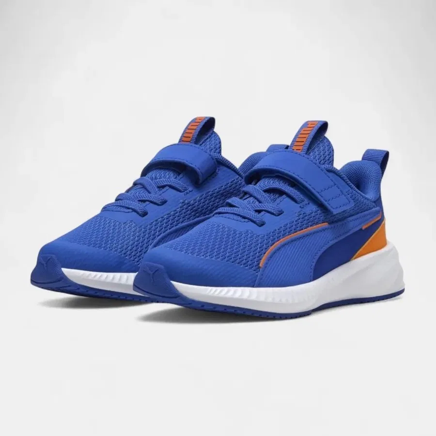 Детские спортивные кроссовки с липучками Flyer 3 Ac+ Ps Puma, Серый — фото 3