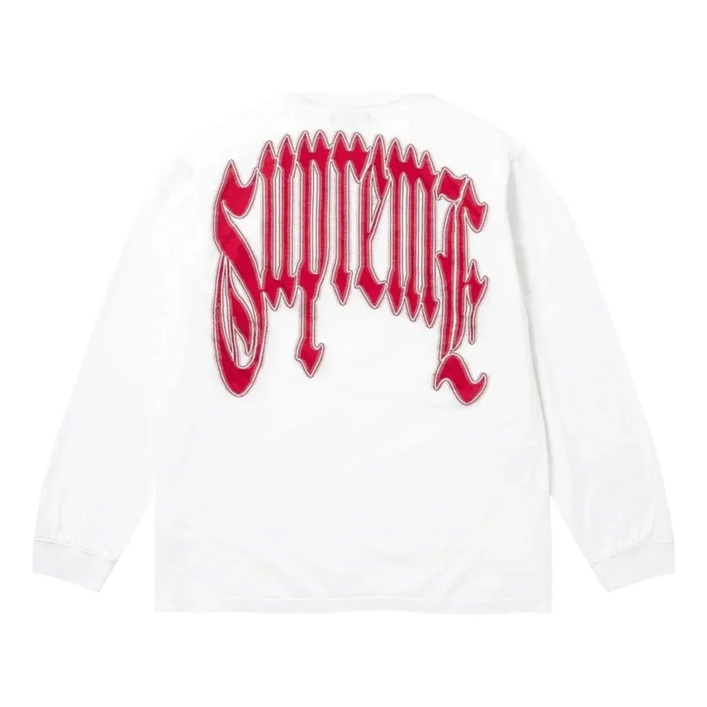 Мужская футболка FW26 Intarsia L/S T-Shirt 'White' Supreme, белый