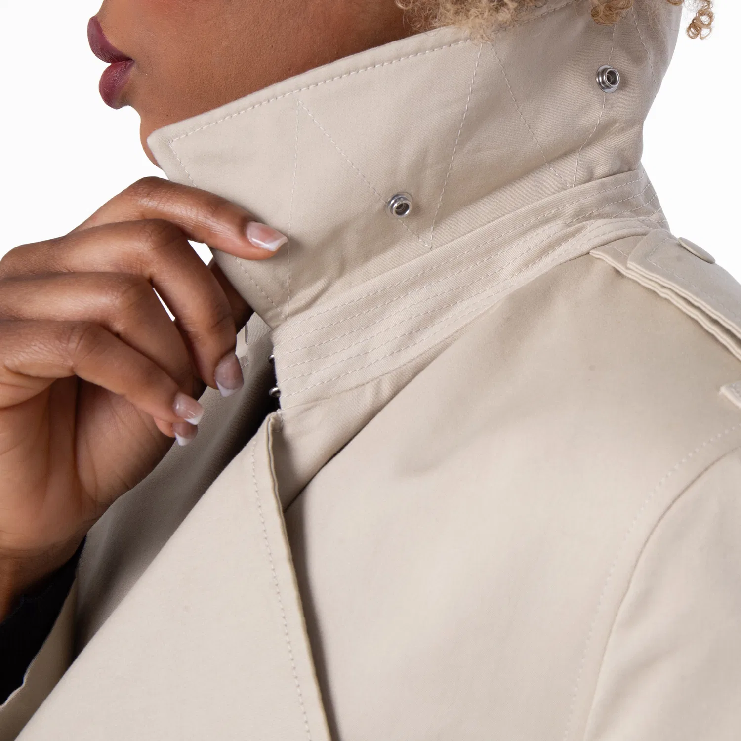 Пальто-тренч с поясом Mid-Length Belted Trench Coat Burberry, Oat — фото 2