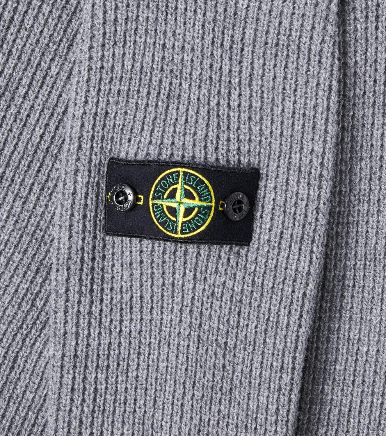 Толстовка на молнии с капюшоном Melange Dark Grey Stone Island Junior, серый — фото 2