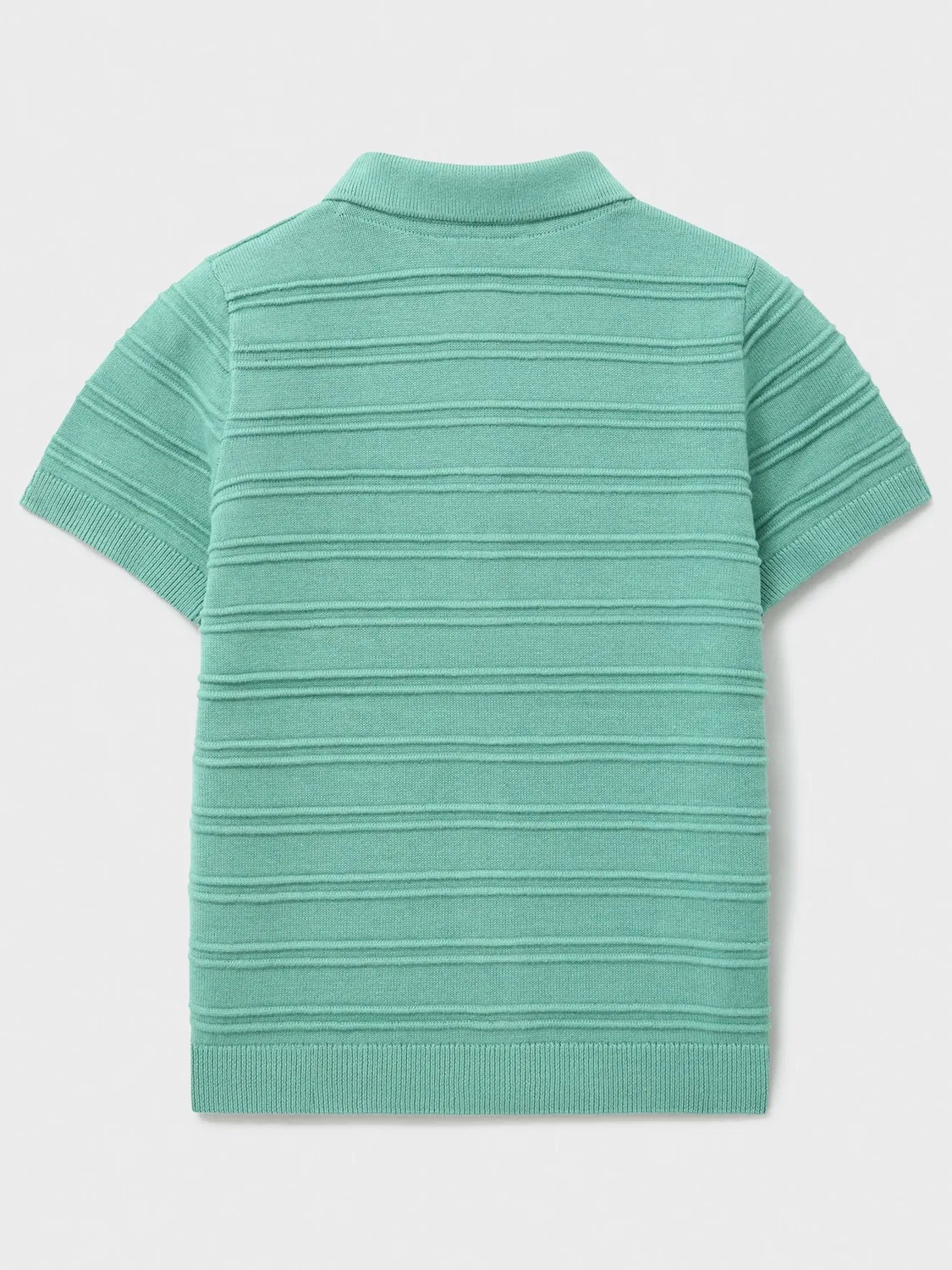 Поло Crew Clothing с жаккардовой вязкой, зеленый — фото 2