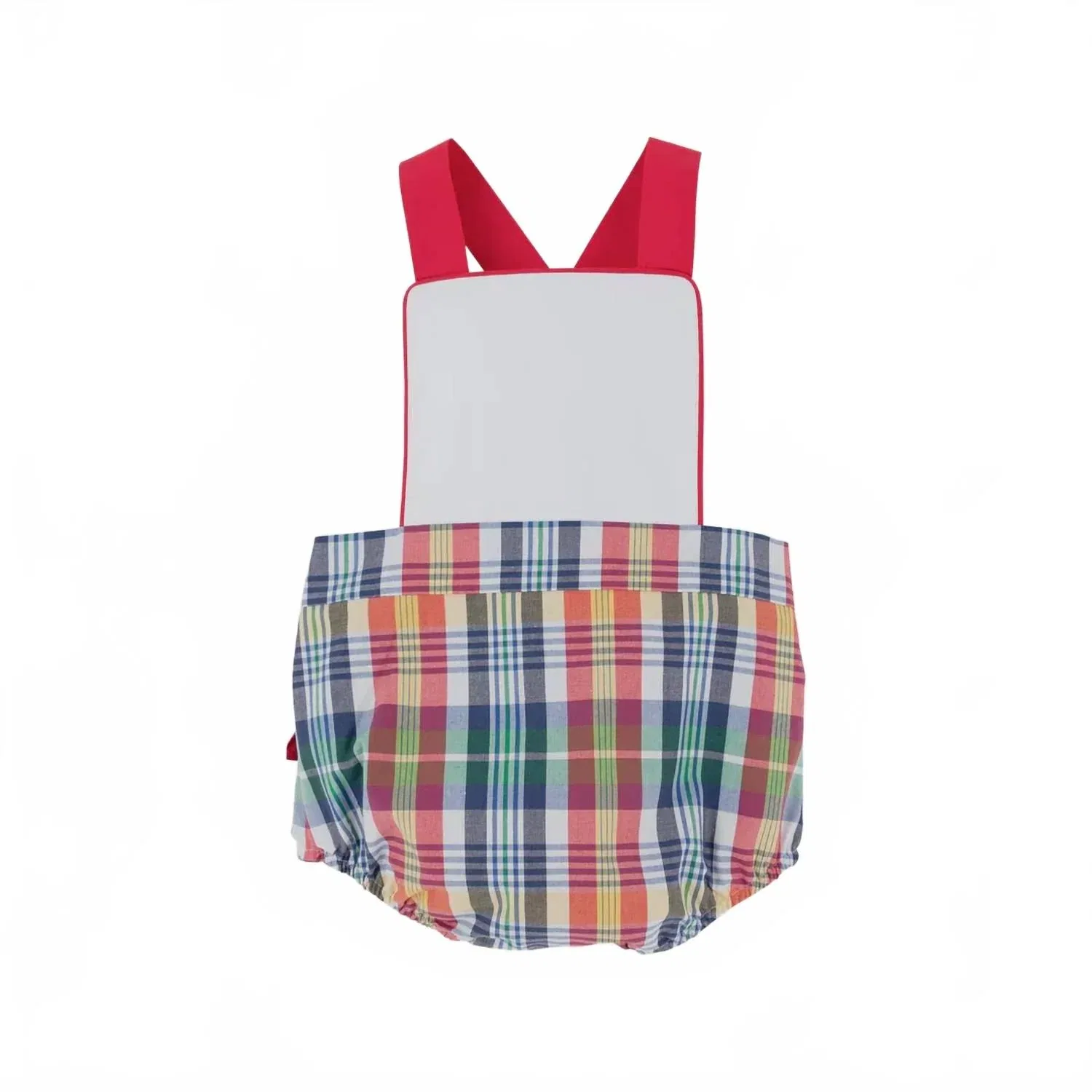 Детский комбинезон-солнцезащитный с принтом Sayre Montpelier Plaid Beaufort Bonnet, Montpelier Plaid/White/Red