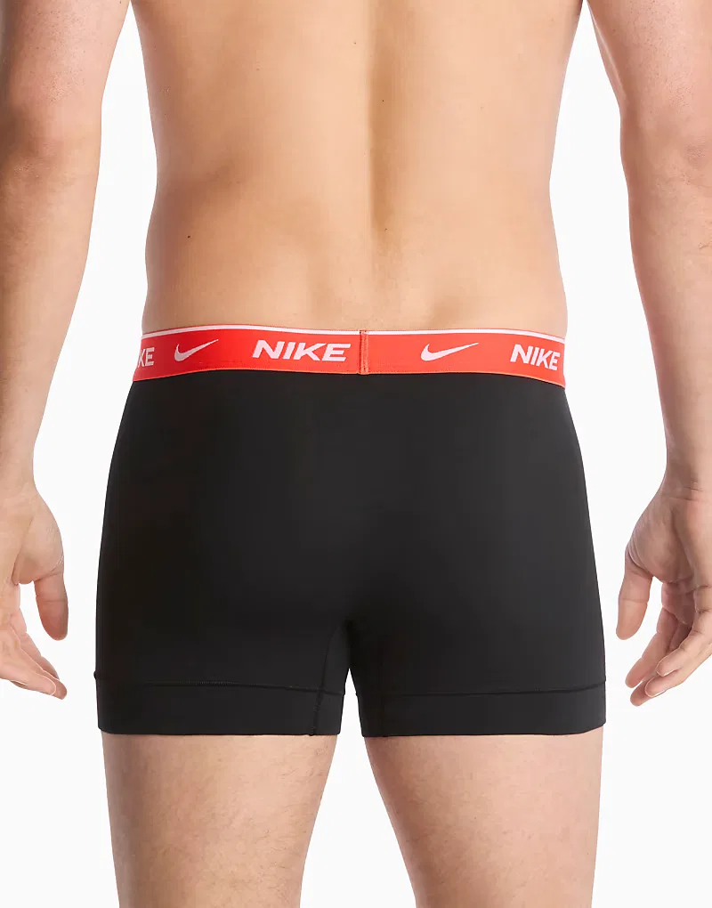 Трусы-боксеры Essential хлопковые 2 пары Nike, черный — фото 4