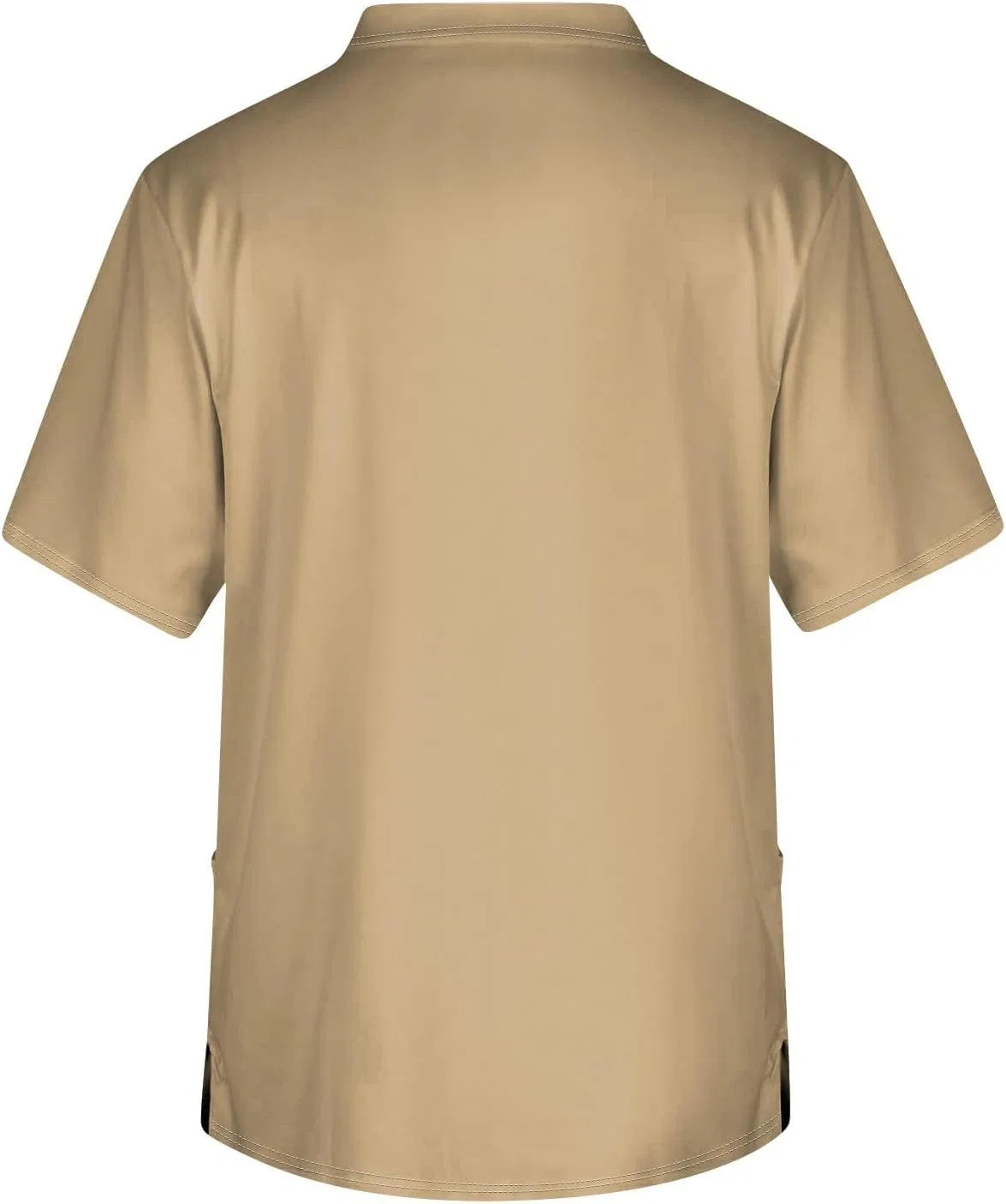 Мужская футболка с V-образным вырезом и карманом, Light Brown — фото 2
