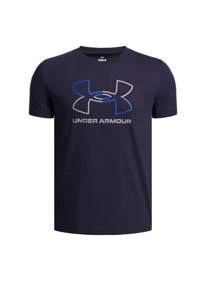 Футболка с графическим логотипом Under Armour, темно-синий — фото 2
