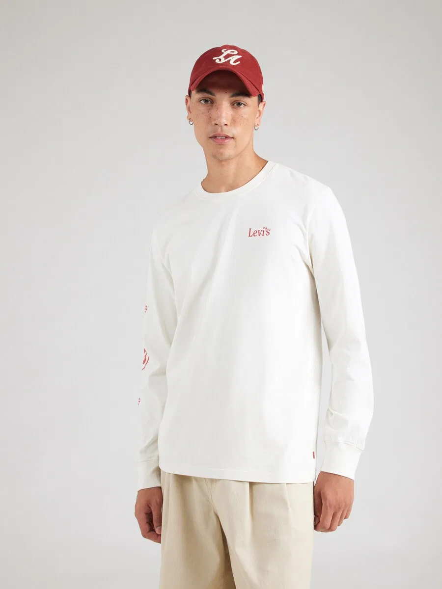 Футболка LEVI'S LSE RELAXED GRAPHIC из белой шерсти — фото 4