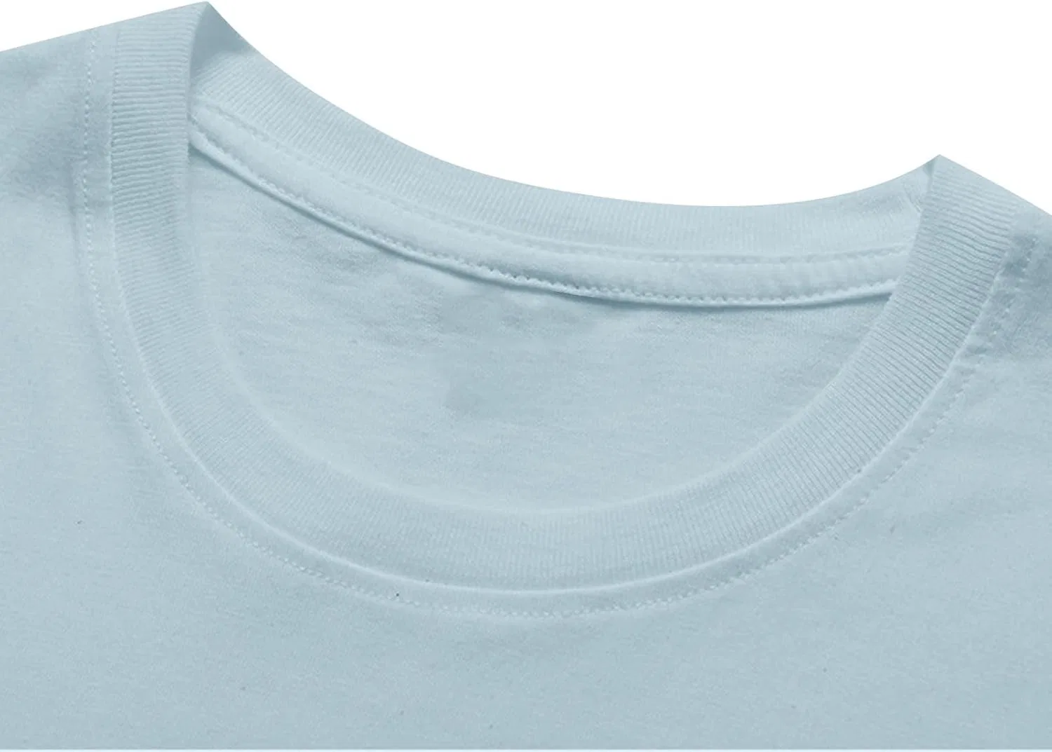 Мужская свободная толстовка с круглым вырезом, Long Sleeve, Light Blue — фото 4
