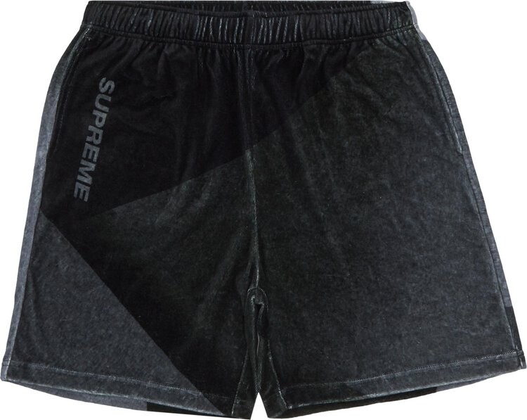 

Шорты Supreme Geo Velour Short Black, черный