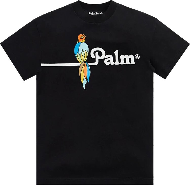 

Футболка Palm Angels Parrot Classic Tee 'Black/White', черный