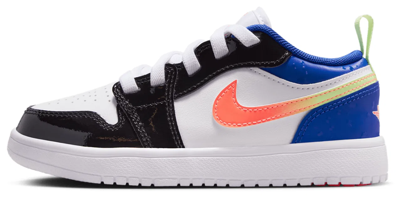 Кроссовки для мальчиков Jordan AJ 1 Low Alt SE Uni, цвет Blue/Orange/White — фото 2
