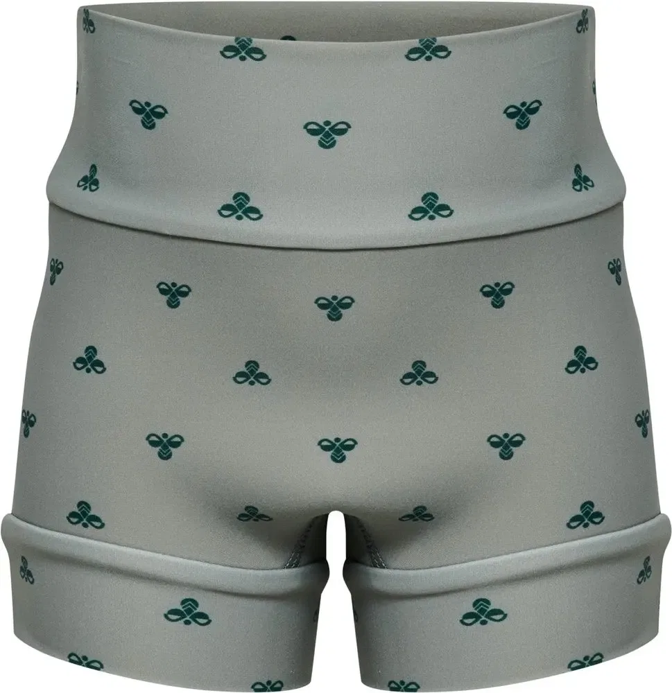 Шорты для плавания с принтом Hmlmini Neoprene Aop Swim Shorts Hummel, зеленый — фото 3