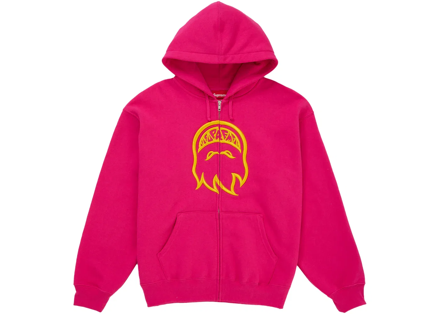 Мужская худи с принтом Supreme Spitfire Zip-Up Hooded Sweatshirt Supreme, Pink