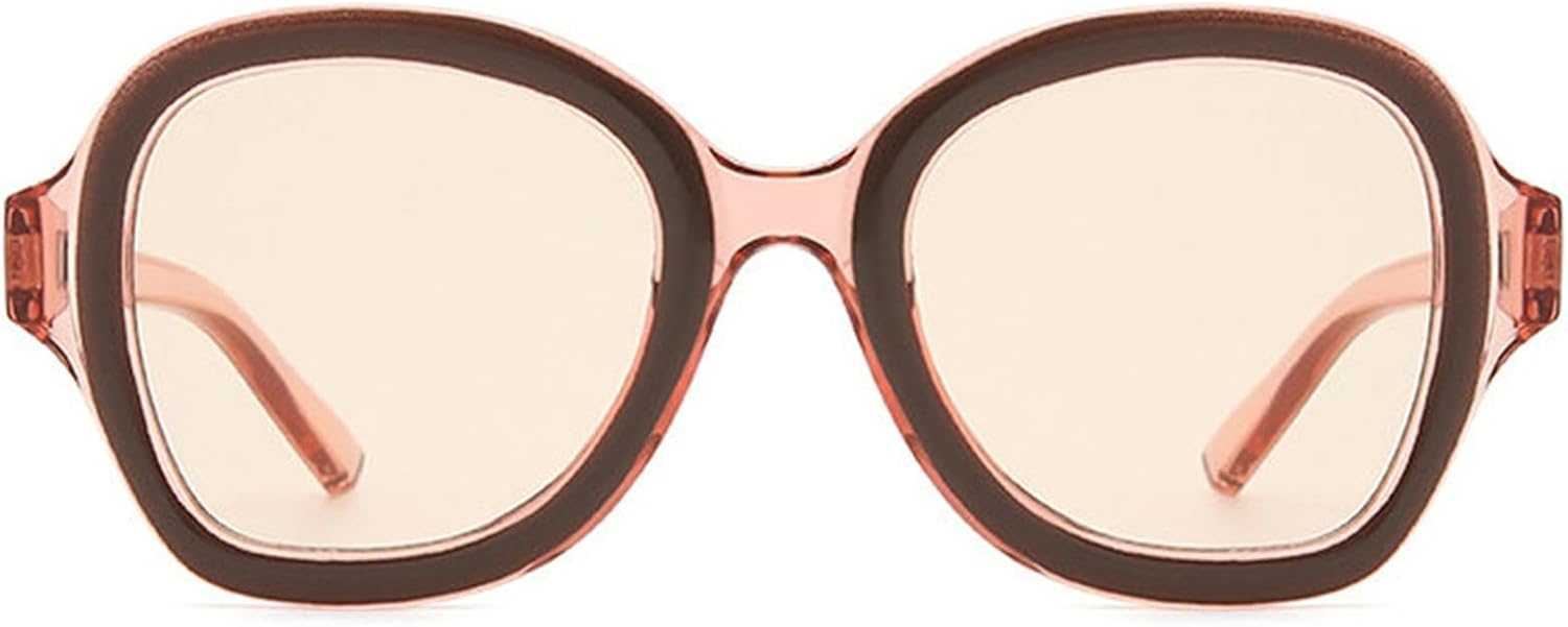 

Willochra Модные солнцезащитные очки-пилот большого размера для женщин и мужчин, градиентные круглые солнцезащитные очки с защитой от УФ-излучения UV400, модные панк-очки, C6