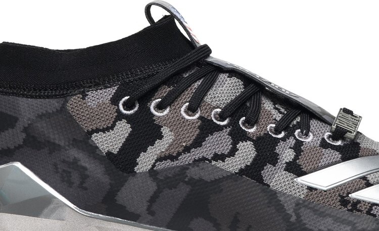 Бутсы Adidas A Bathing Ape x Adizero Cleat 'Black Camo', черный — фото 3