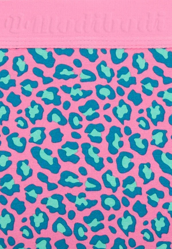 Трусы дышащие Teen super flow period panty - hipsters Modibodi, Mystic Leopard Pink, розовый — фото 4