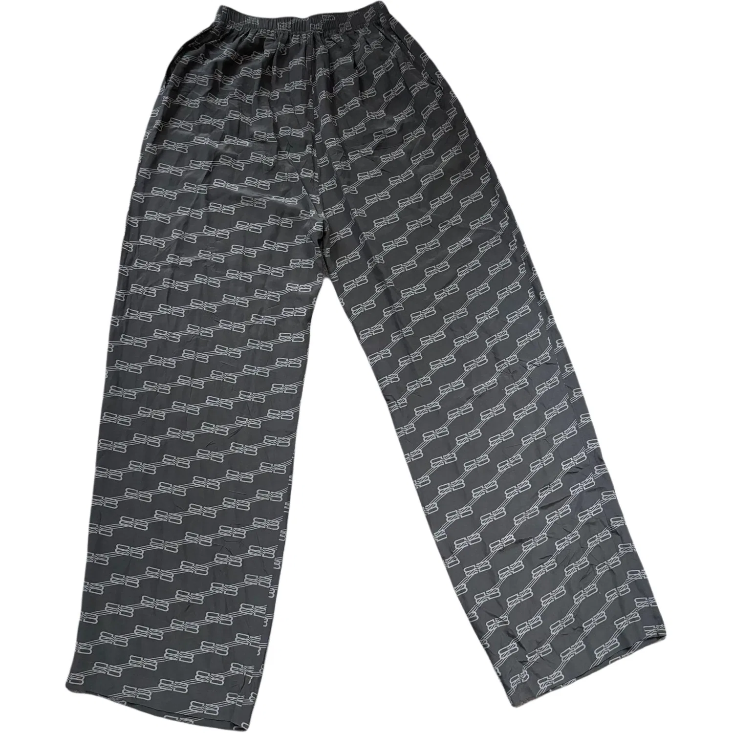 Брюки повседневные свободного кроя мужские Balenciaga, Black Gray — фото 3